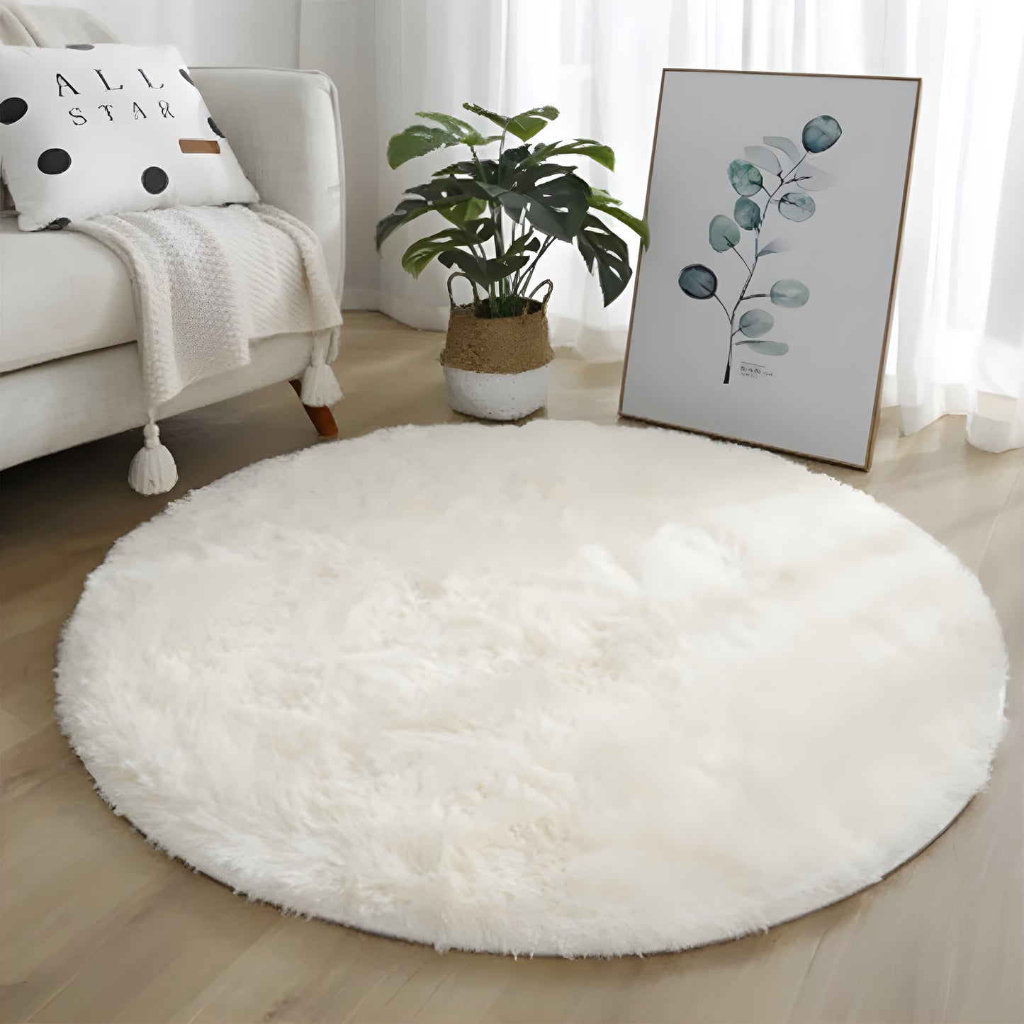 CozyRug™ – Superzachte Ronde Vloermat voor Woonkamer & Slaapkamer