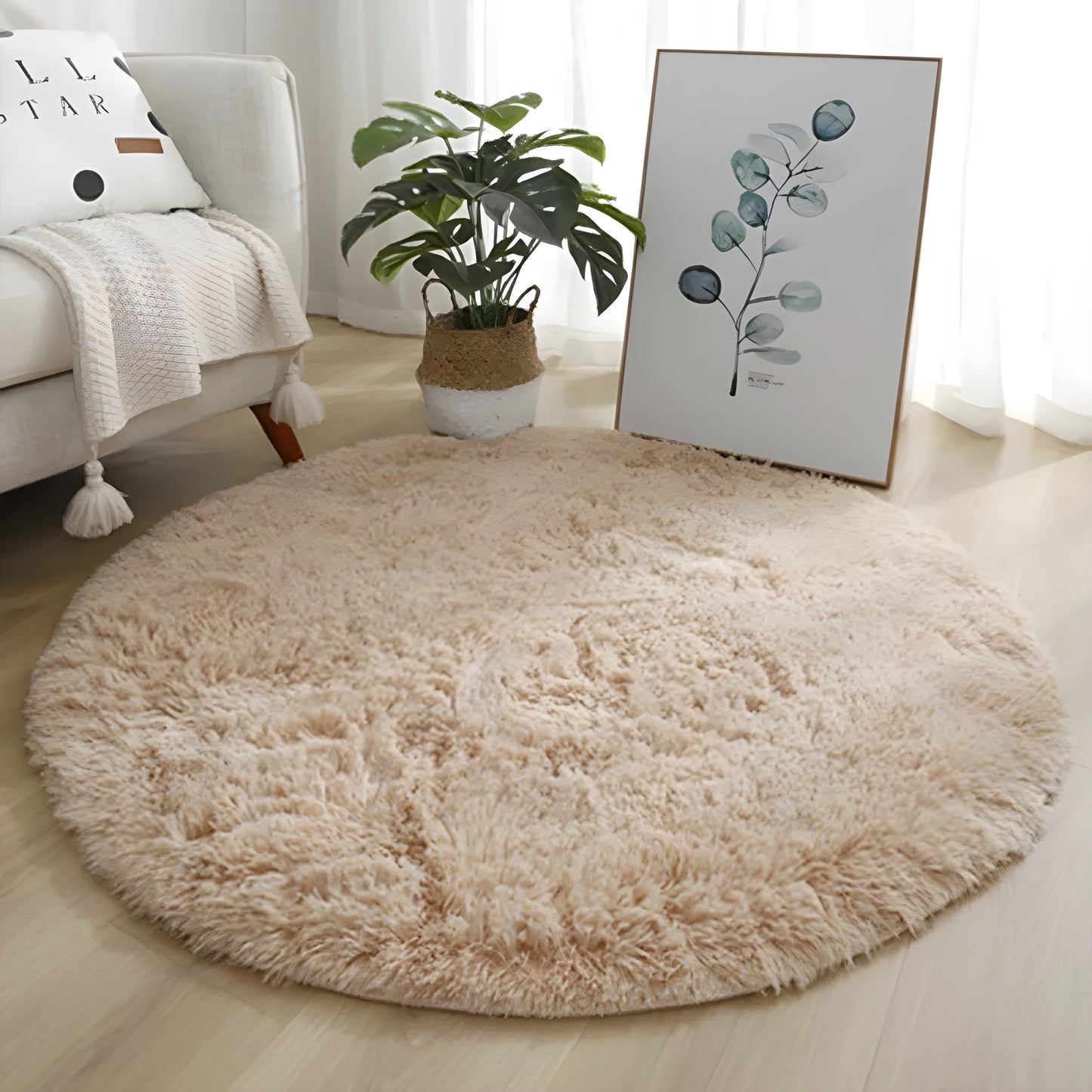 CozyRug™ – Superzachte Ronde Vloermat voor Woonkamer & Slaapkamer